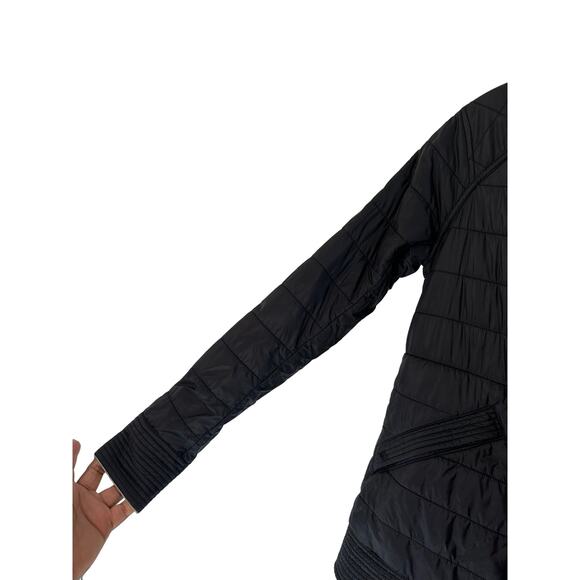 Lululemon Black Gray Reversible Lightweight The Bomb Bomber Jacket Size 4 - Picture 8 of 15